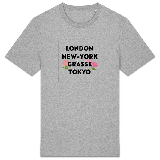T-shirt Unisexe épais London NY Grasse fleuri 2 - face_0