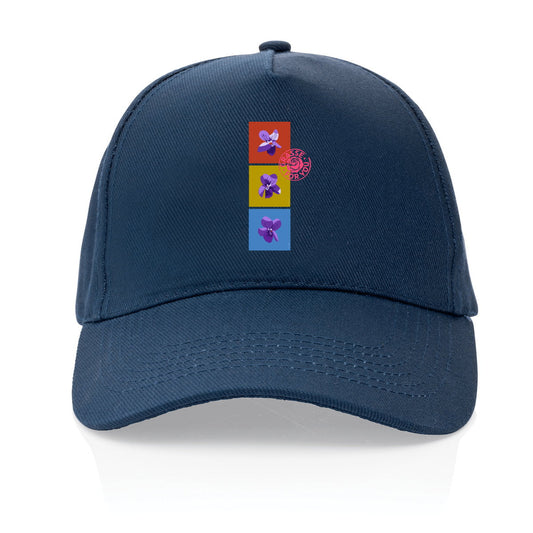 Casquette 100% recyclée les 3 violettes de Grasse - face_1
