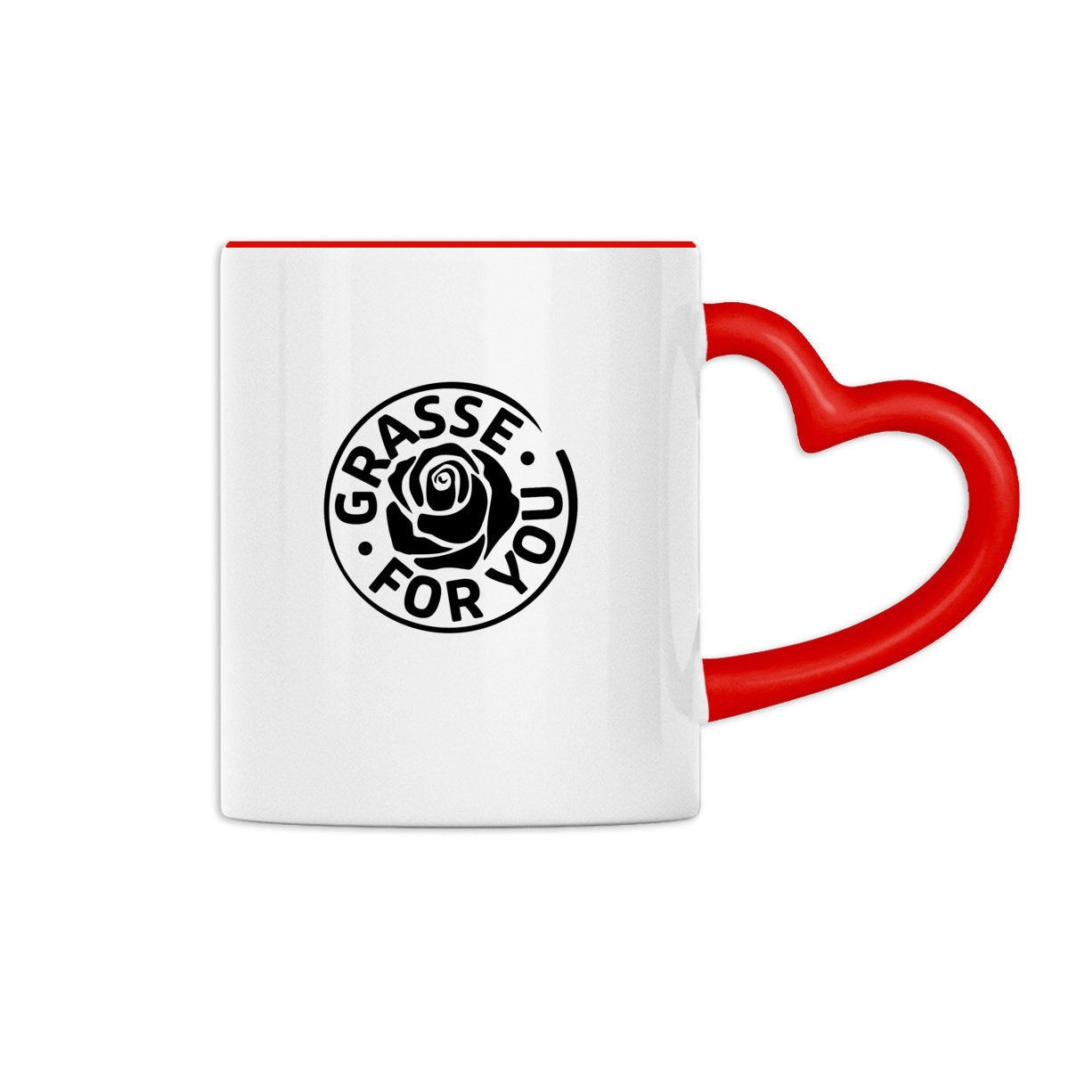 Mug à anse en forme de coeur Grasse for you black - face_1