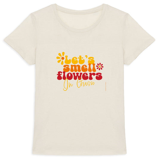 T-shirt Femme Epais Let's smell flower in Grasse - face_1