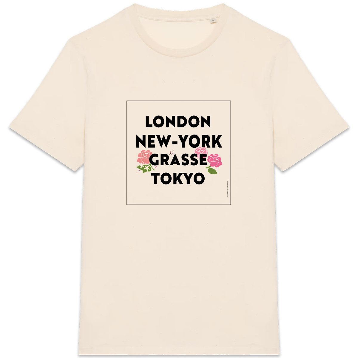 T-shirt Unisexe épais London NY Grasse fleuri - face_4