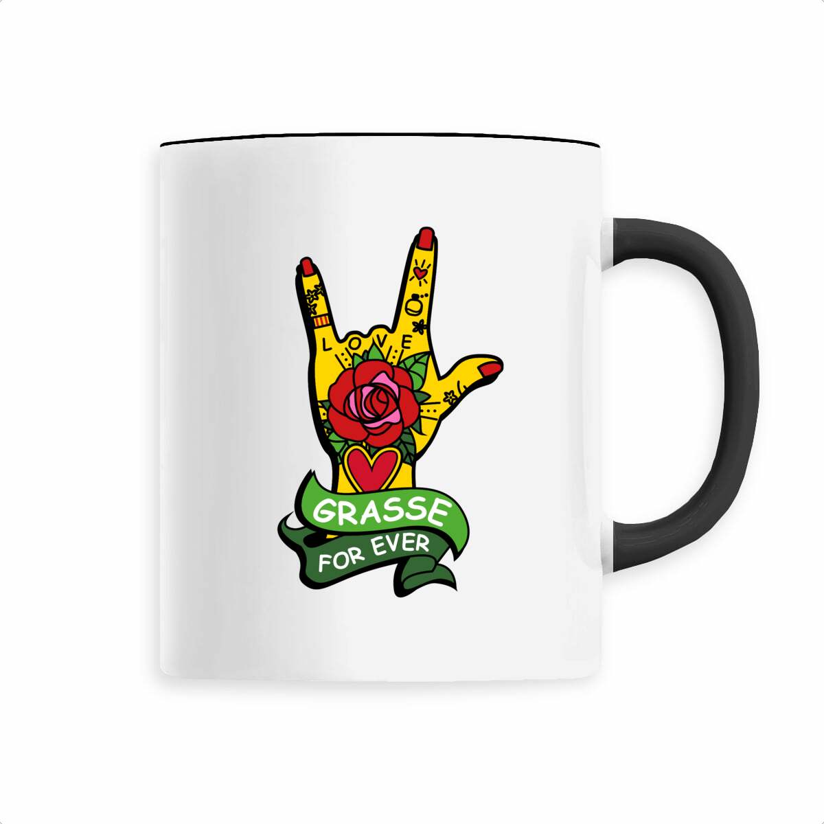Mug main Rock Grasse for ever - face_4