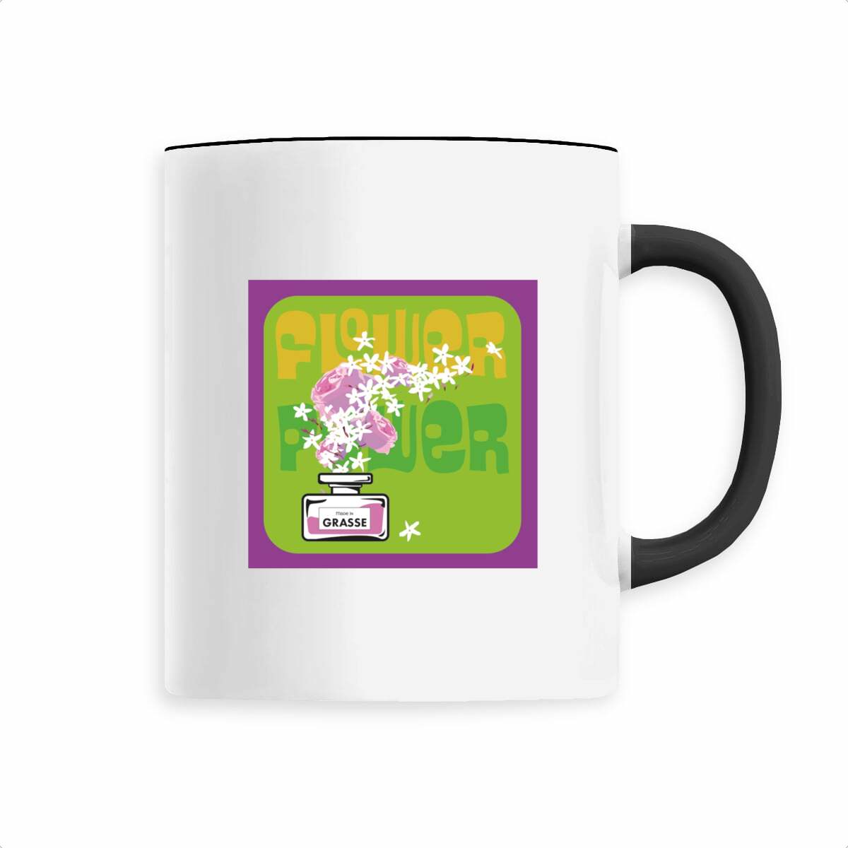 Mug Flower power purple rain jasmin - face_4