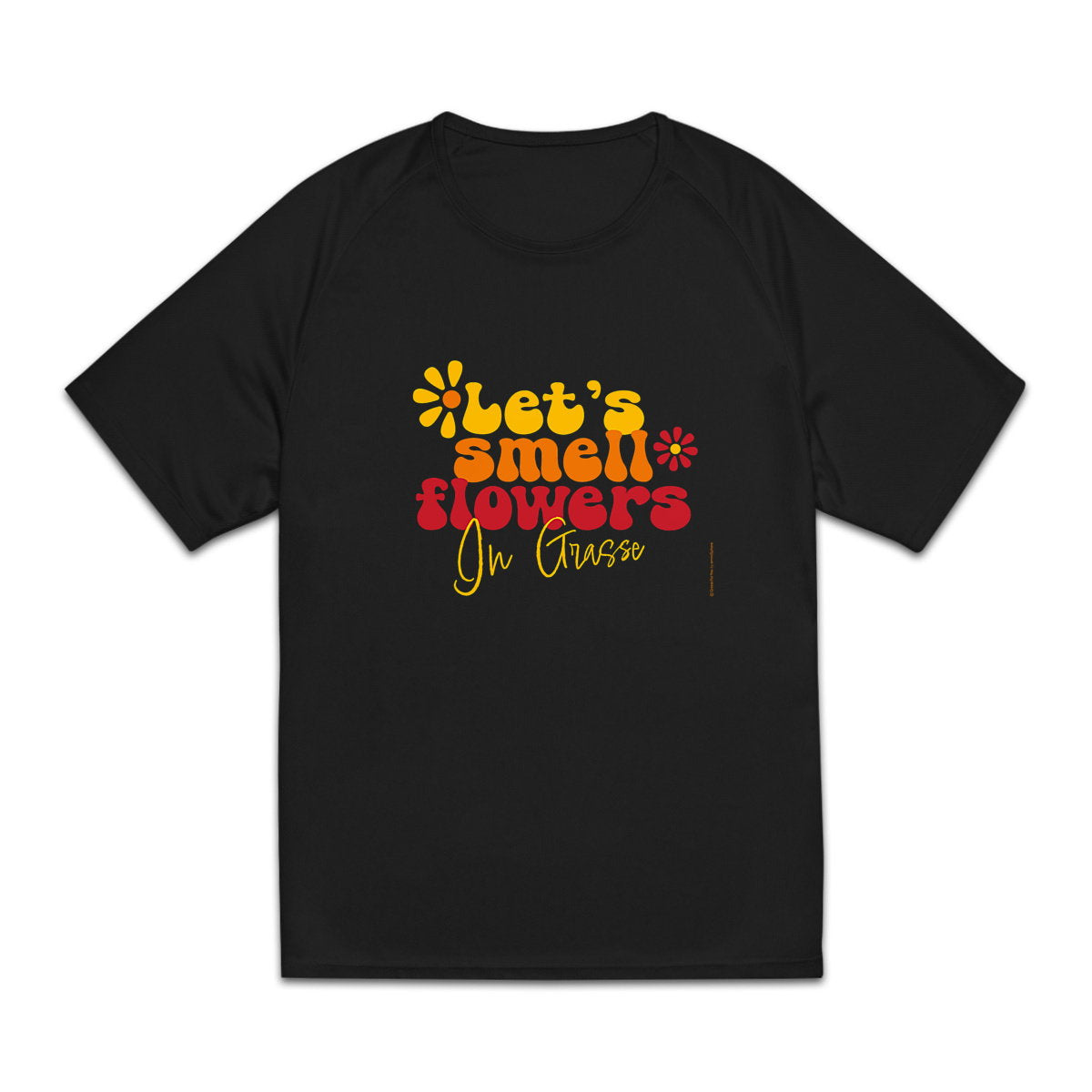 T-shirt de sport recyclé pour homme : Sentez les fleurs de Grasse - face_4