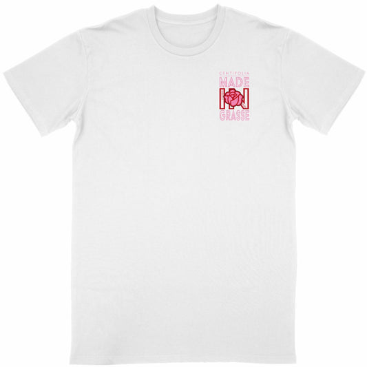 T-shirt Unisexe Classique Centifolia Made in Grasse R/V - face_blanc