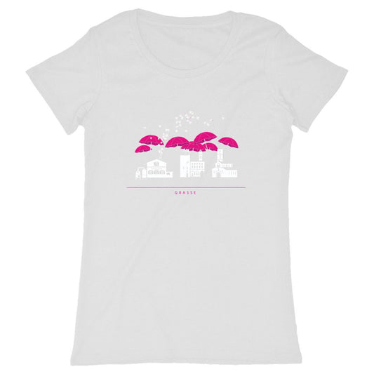 T-shirt Femme Classique Grasse liner - face_blanc