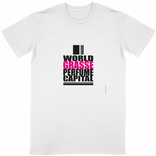 T-shirt Unisexe Classique Word Grasse Perfume - face_blanc