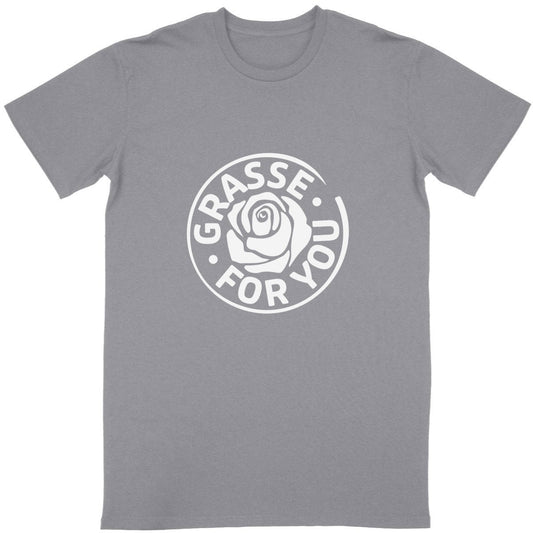 T-shirt Unisexe Classique Grasse for you white - face_gris