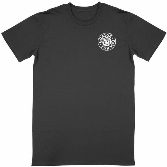 T-shirt Unisexe Classique Grasse for you white R/V - face_noir