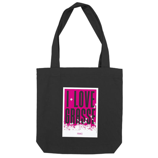 Totebag I love Grasse - face_noir