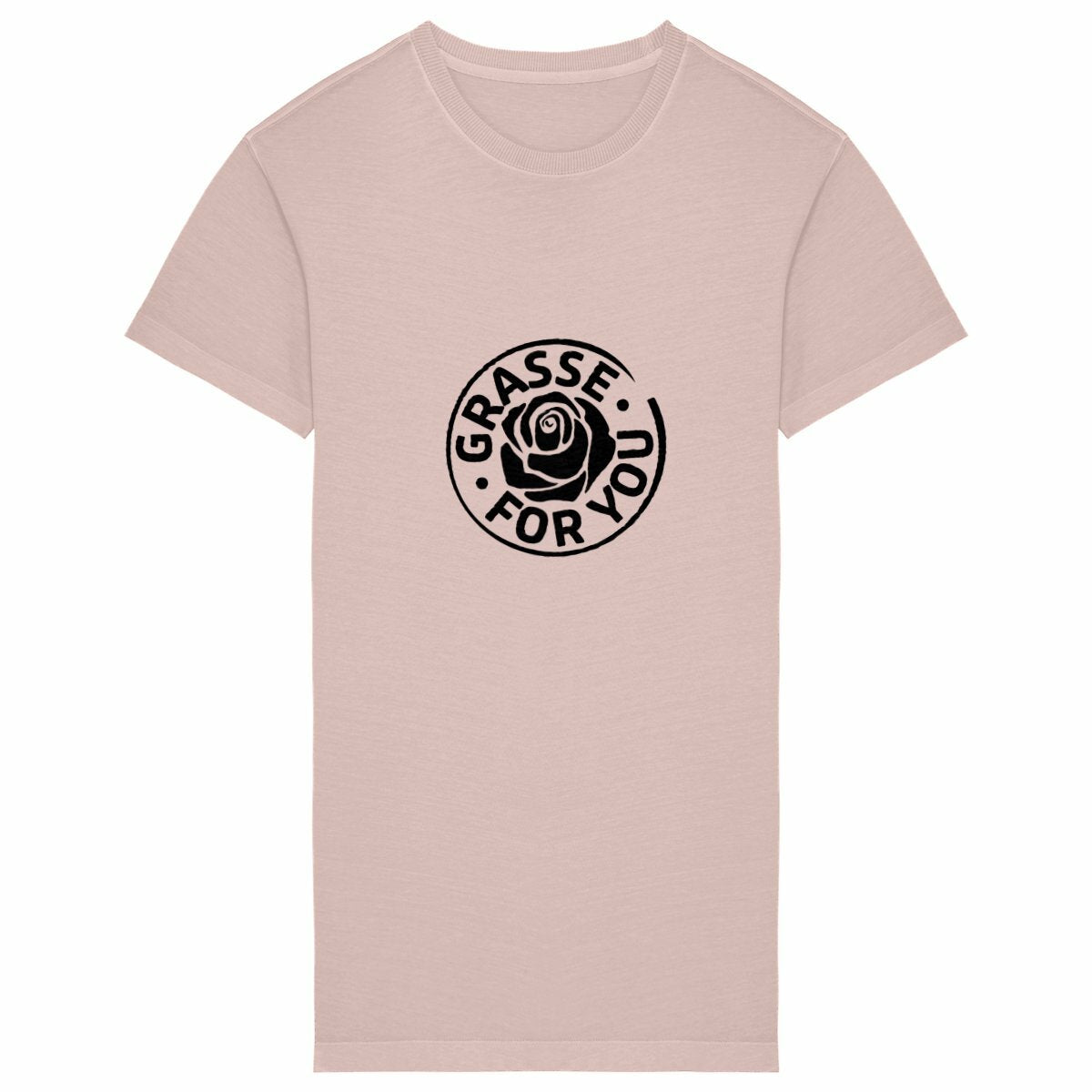 Robe T-shirt Vintage Femme Grasse for You black - face_petalrose