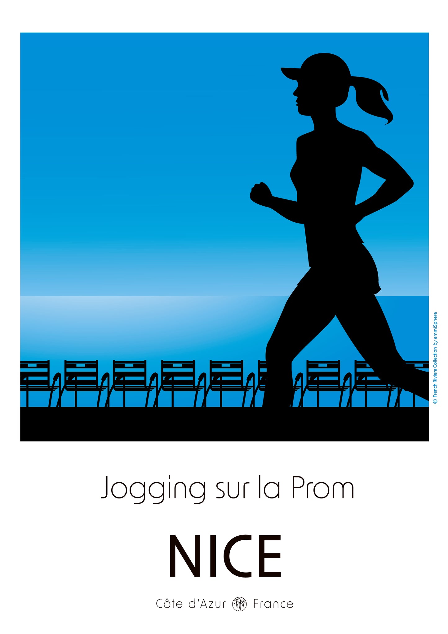 Affiche Joggeuse sur la prom