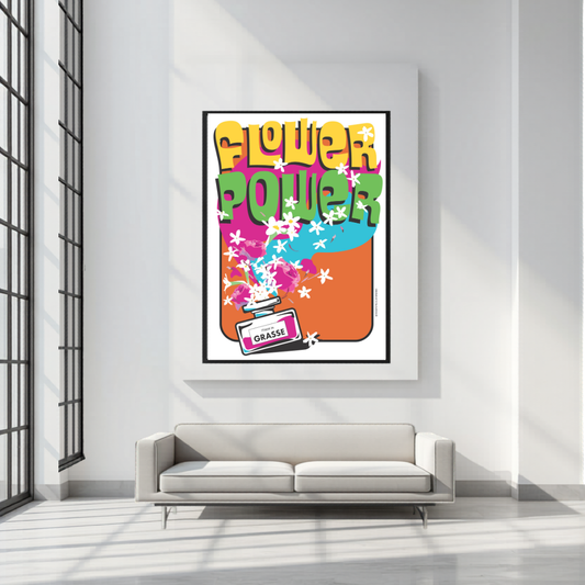 Affiche Grasse : Flower power