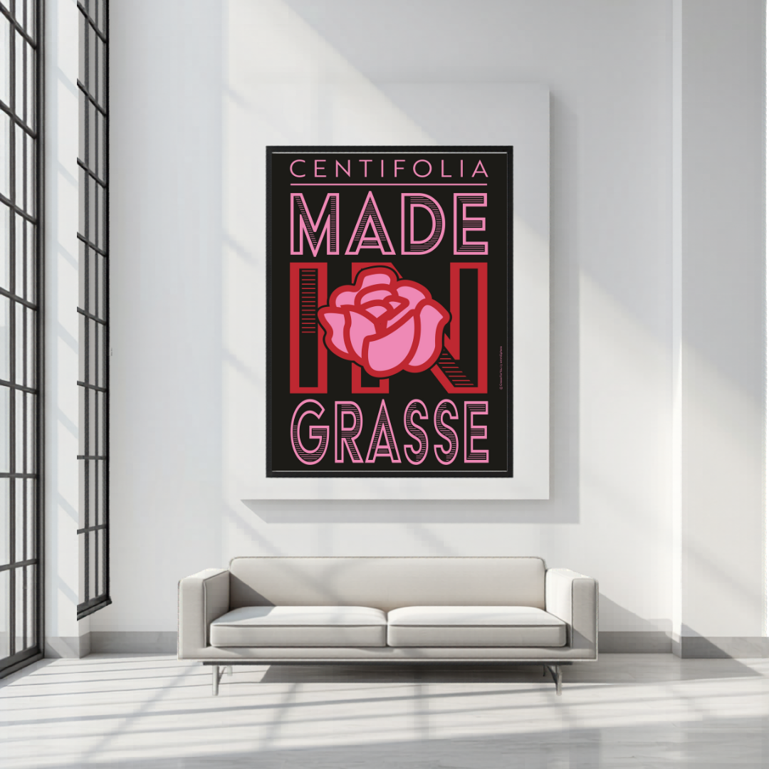 Affiche Centifolia Made in Grasse