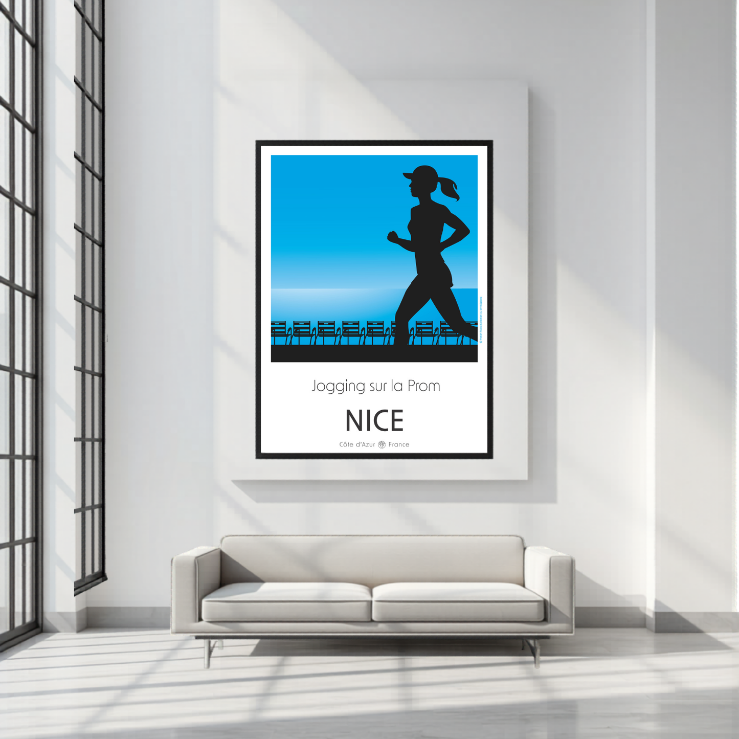 Affiche Joggeuse sur la prom