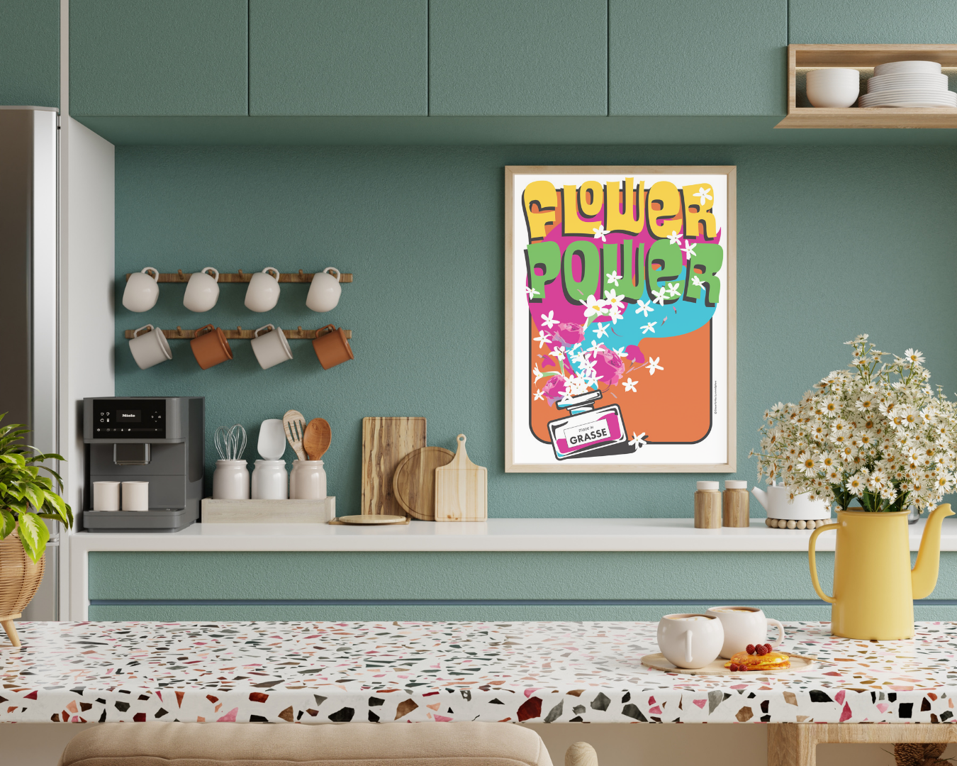 Affiche Grasse : Flower power