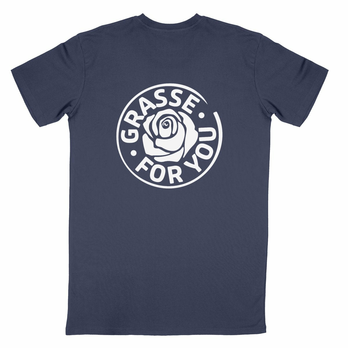 T-shirt Unisexe Classique Grasse for you white R/V - dos_bleumarine