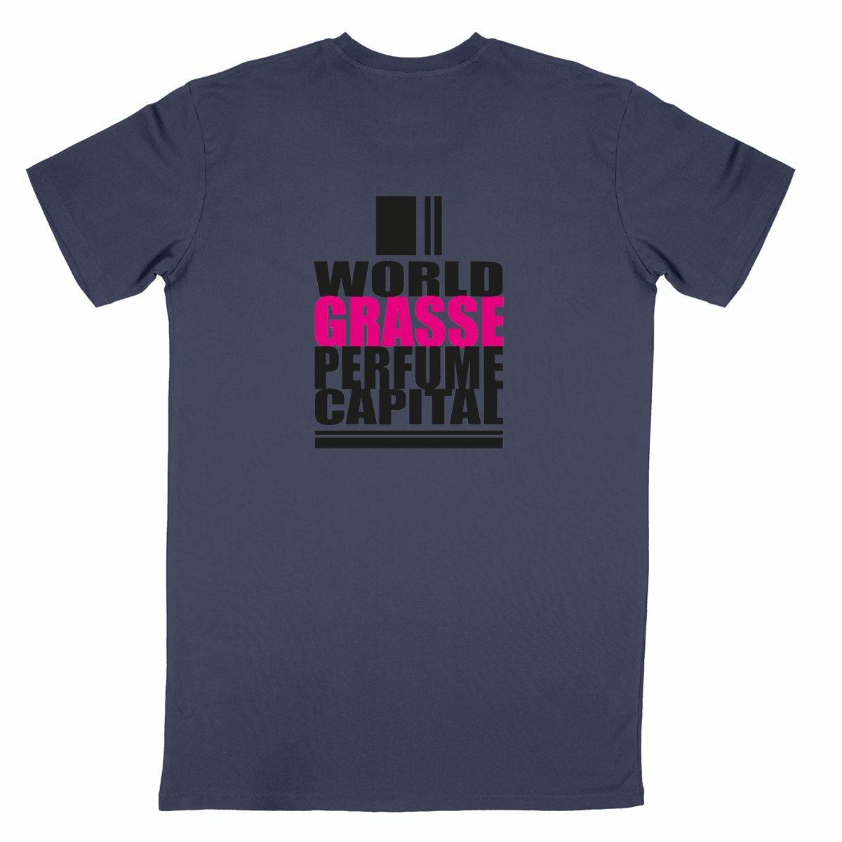 T-shirt Unisexe Classique World perfume Grasse - dos_bleumarine