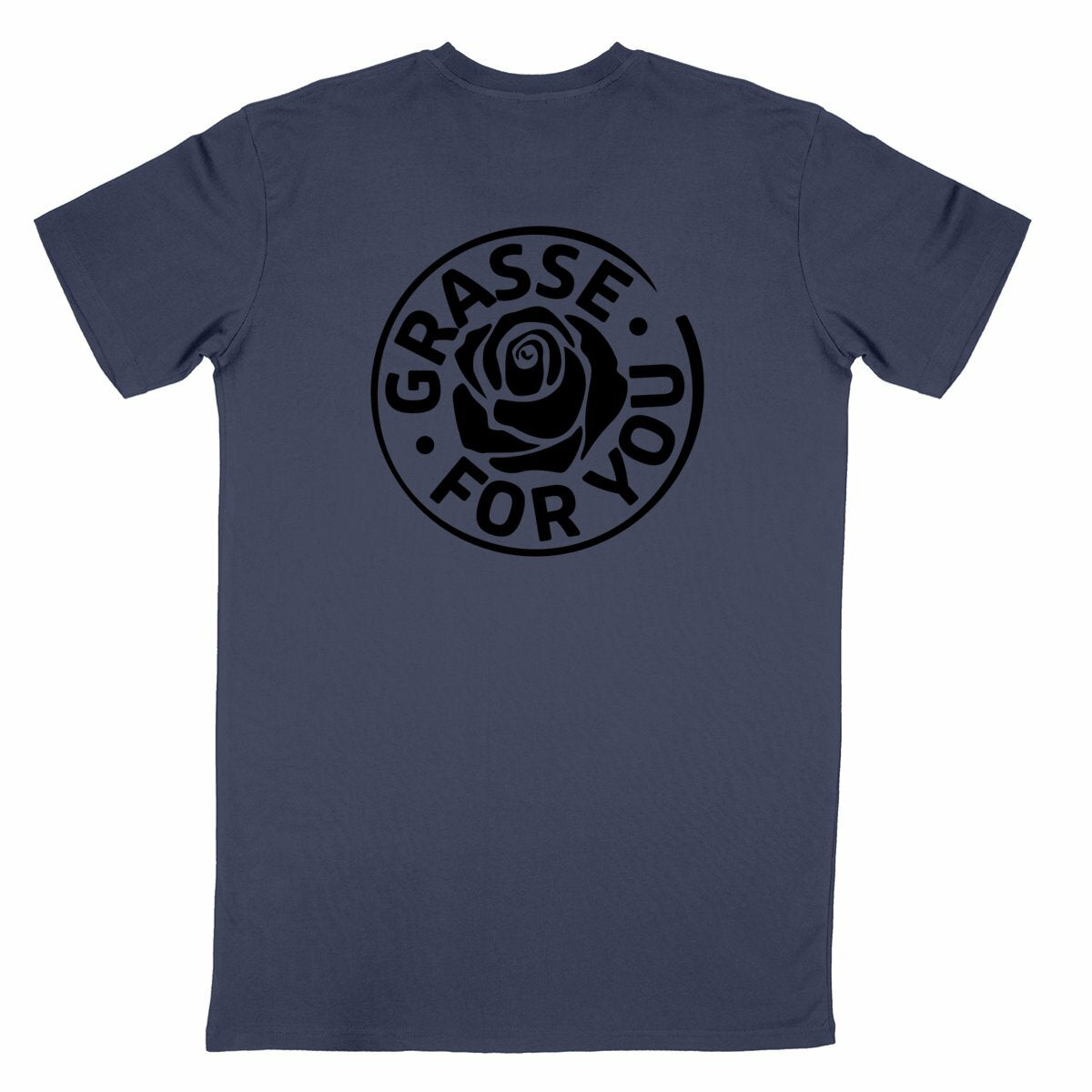 T-shirt Unisexe Classique Grasse for you black R/V - dos_bleumarine