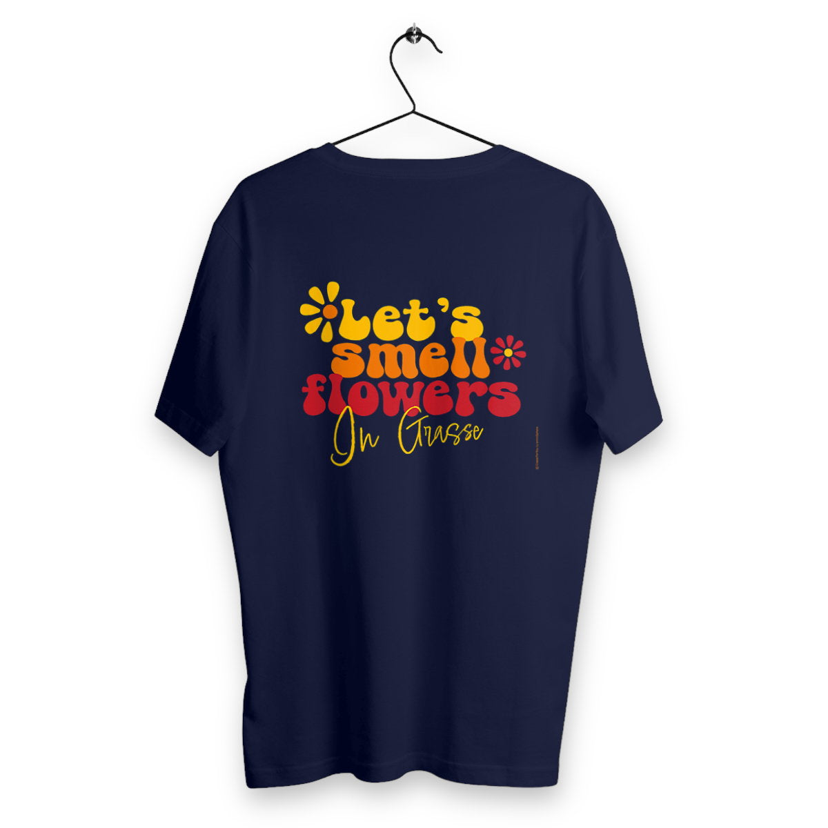 T-shirt Unisexe Classique Let's smell flowers in Grasse R/V - dos_bleumarine