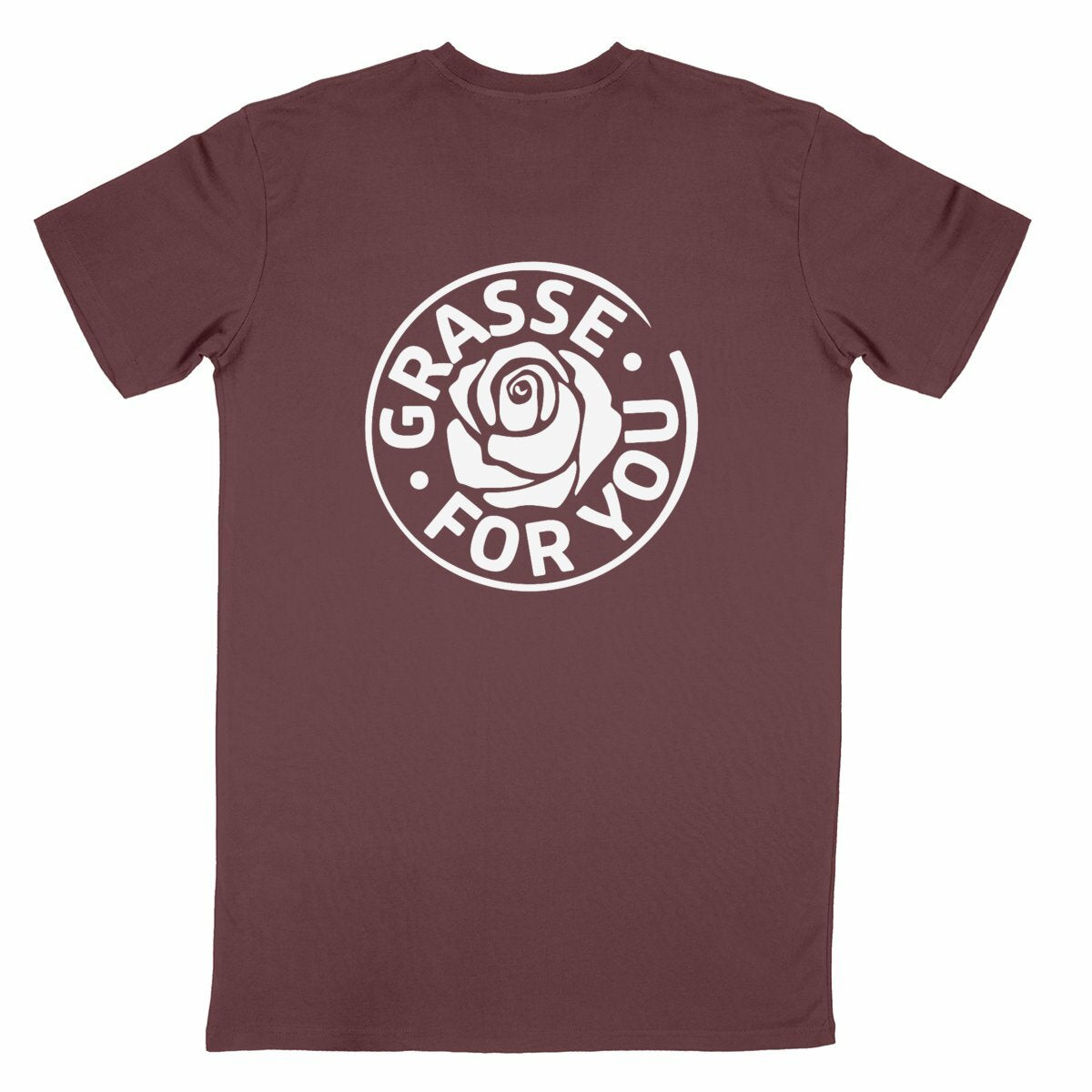 T-shirt Unisexe Classique Grasse for you white R/V - dos_bordeaux
