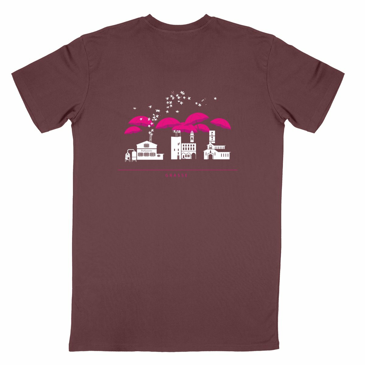 T-shirt Unisexe Classique Grasse liner R/V - dos_bordeaux