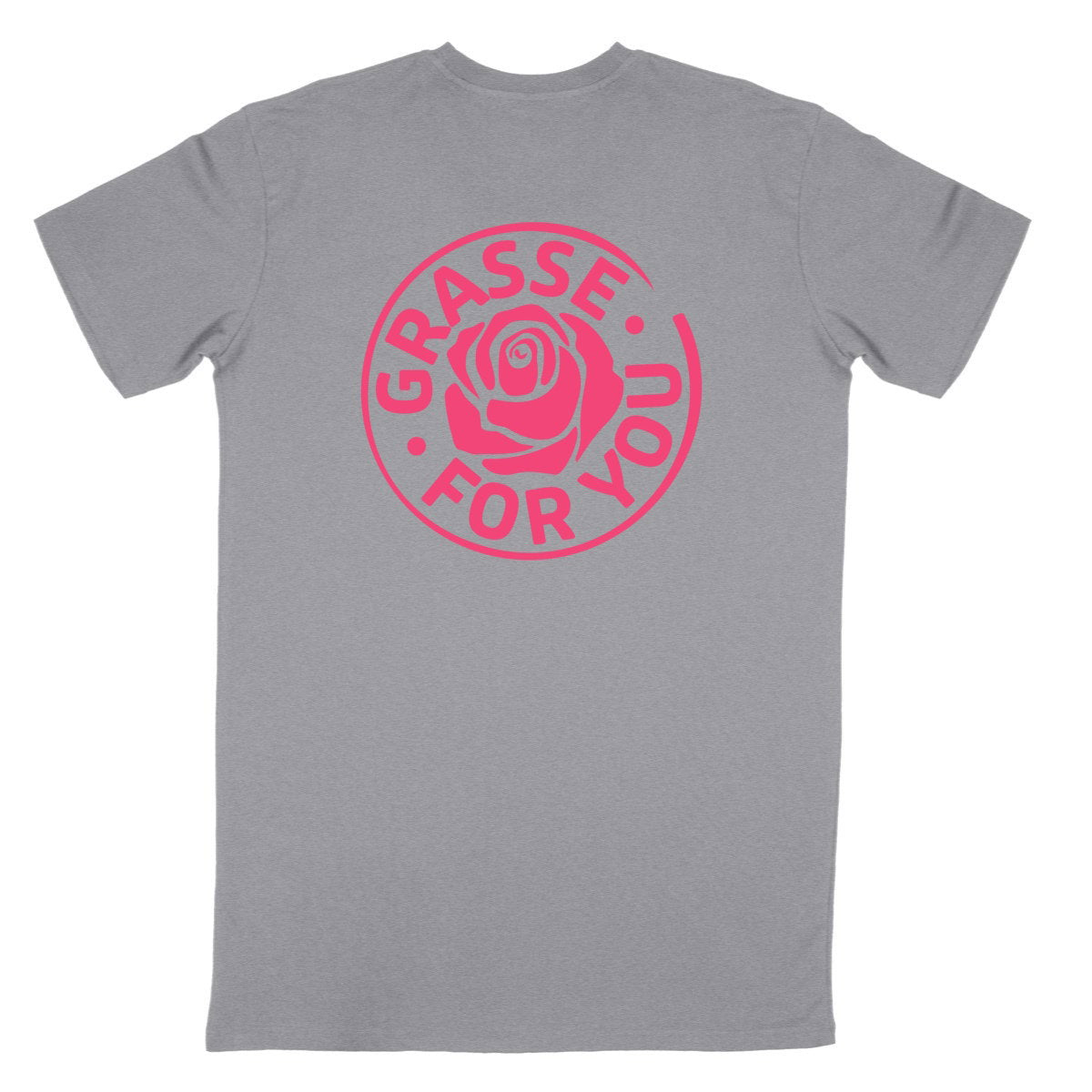 T-shirt Unisexe Classique Grasse for you rose R/V - dos_gris