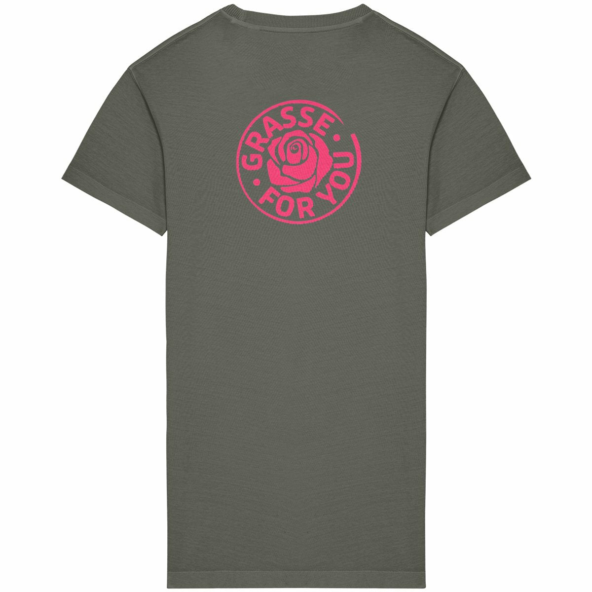 Robe T-shirt Vintage Femme Grasse for you rose R/V - dos_kaki