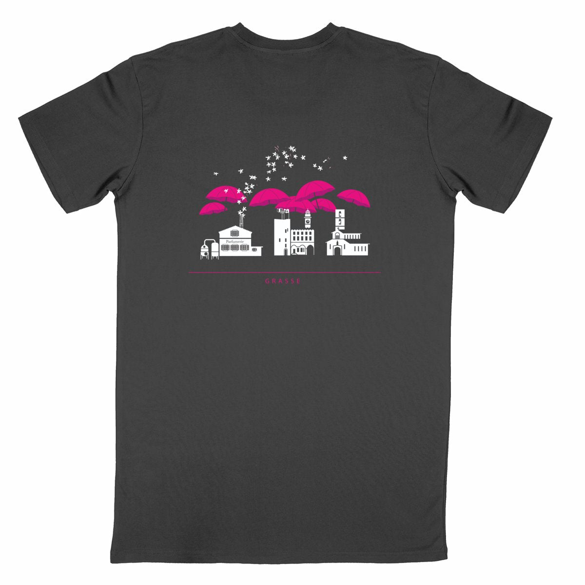 T-shirt Unisexe Classique Grasse liner R/V - dos_noir