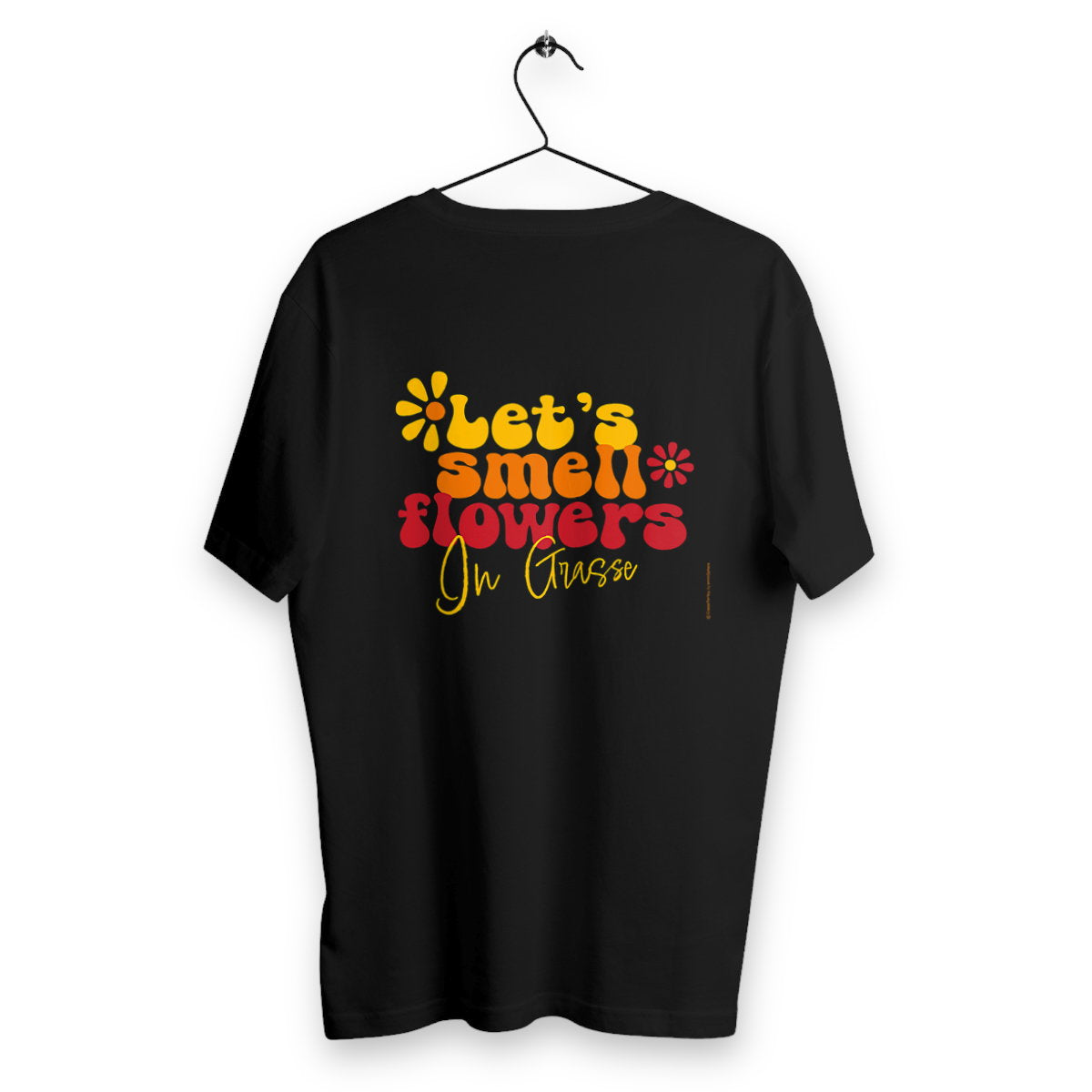 T-shirt Unisexe Classique Let's smell flowers in Grasse R/V - dos_noir