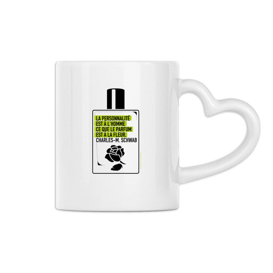 Mug à anse en forme de coeur Flacon citation - face_0