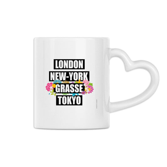 Mug à anse en forme de coeur London Grasse fleuri 2 - face_0