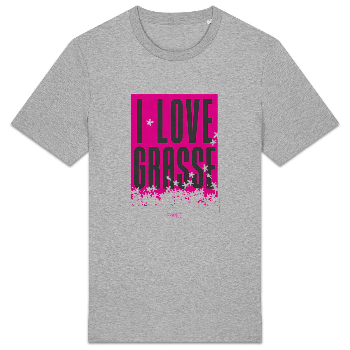T-shirt Unisexe épais I love Grasse - face_0