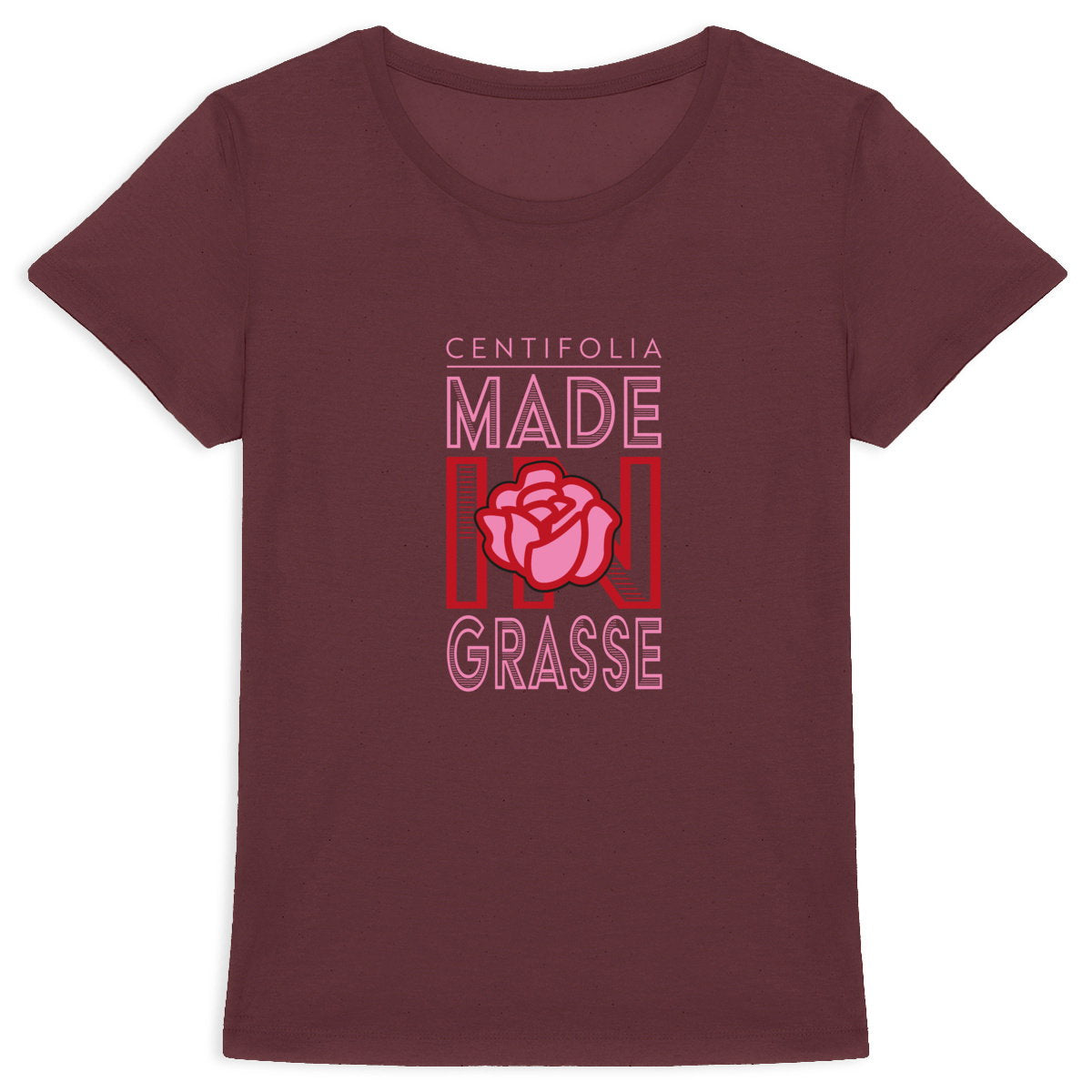 T-shirt Femme Epais Centifolia made in Grasse - face_0