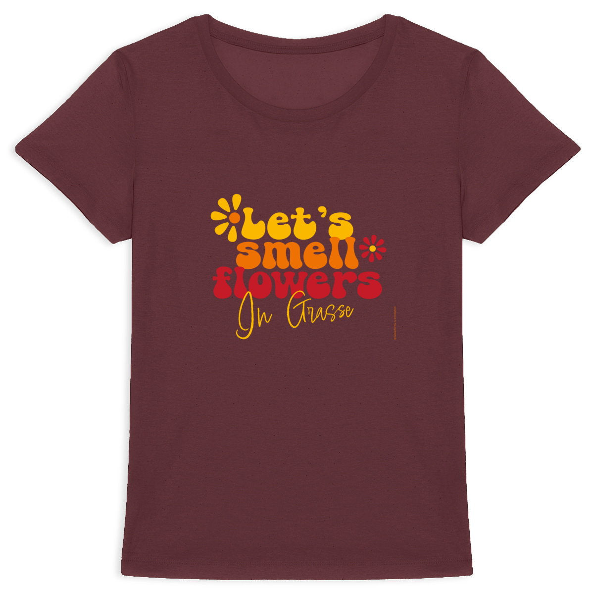 T-shirt Femme Epais Let's smell flower in Grasse - face_0