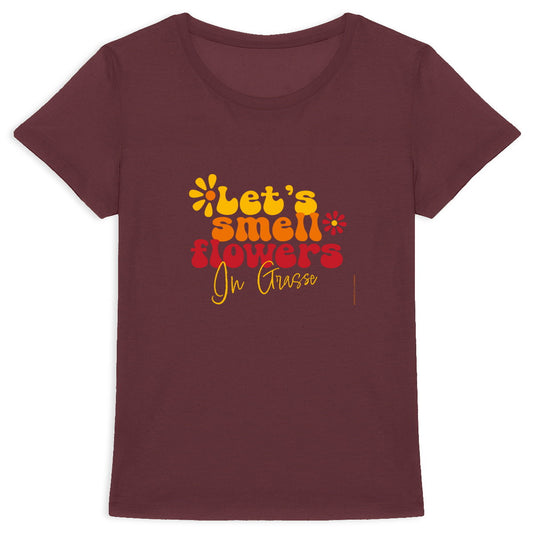 T-shirt Femme Epais Let's smell flower in Grasse - face_0