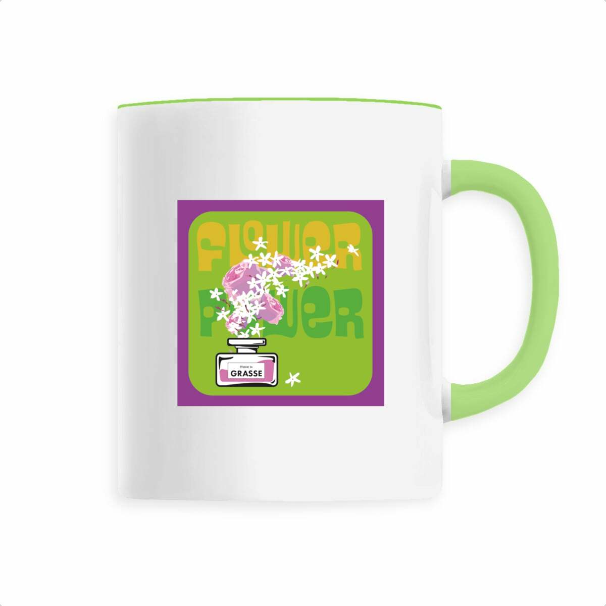 Mug Flower power purple rain jasmin - face_0