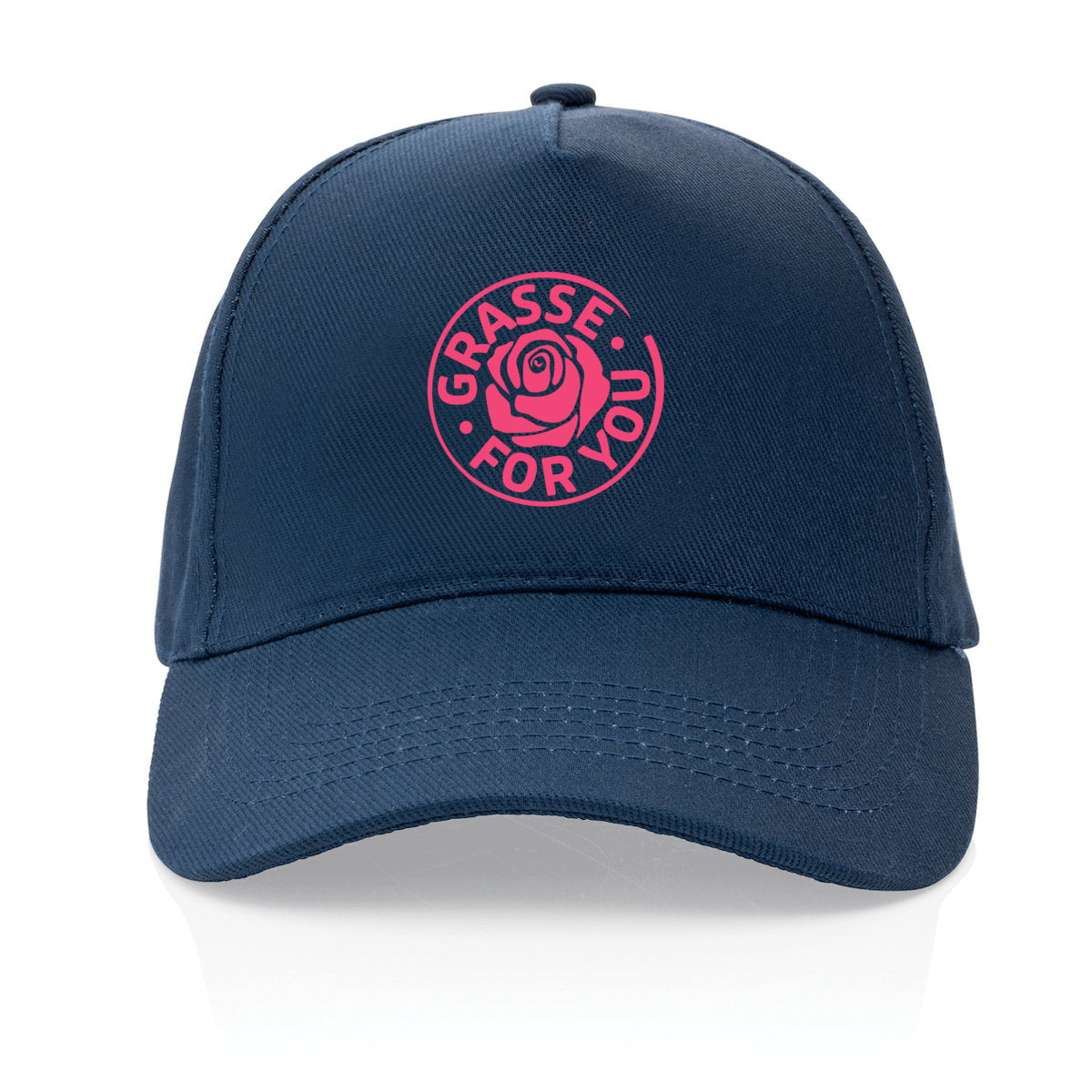 Casquette 100% recyclée Grasse for you rose - face_0