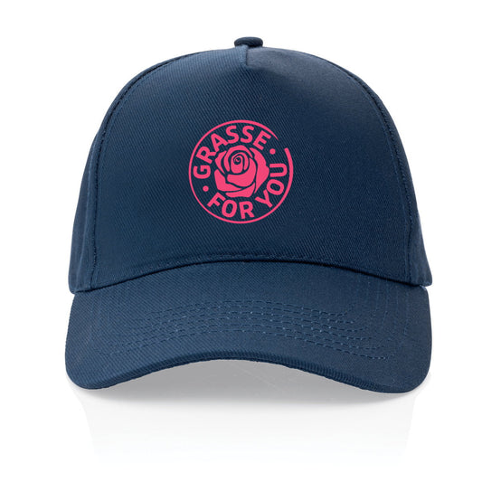 Casquette 100% recyclée Grasse for you rose - face_0