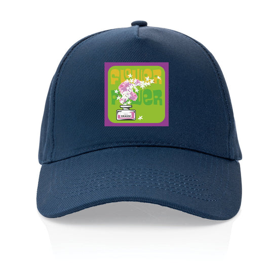 Casquette 100% recyclée Flower power Grasse - face_0