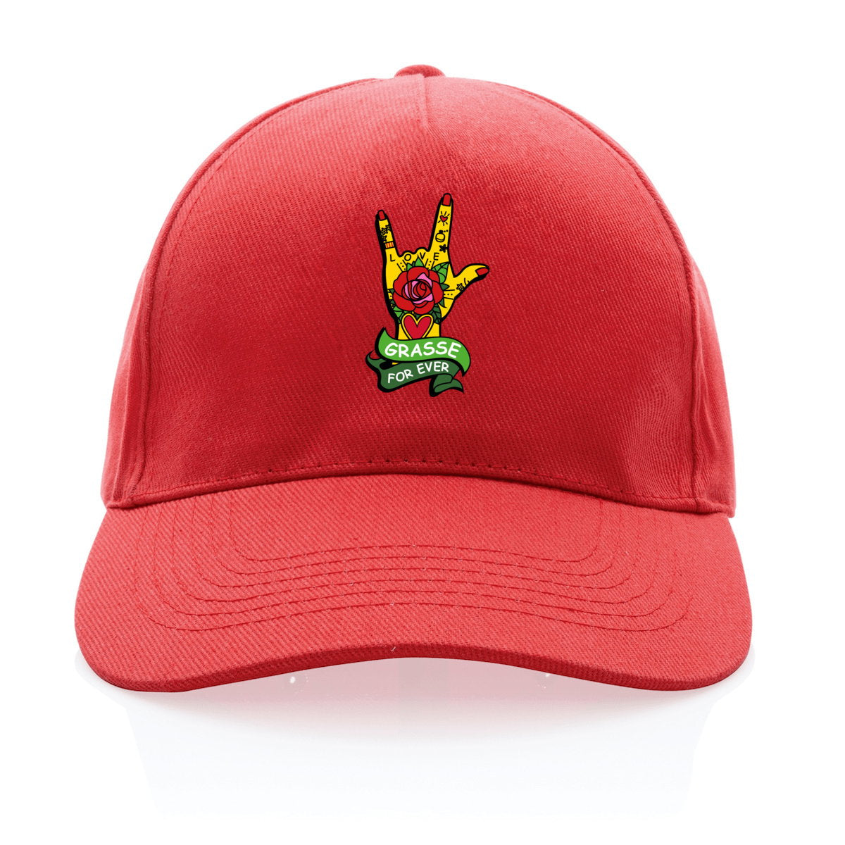 Casquette 100% recyclée Main Grasse for ever - face_0