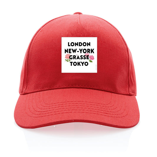 Casquette 100% recyclée London Grasse fleuri - face_0