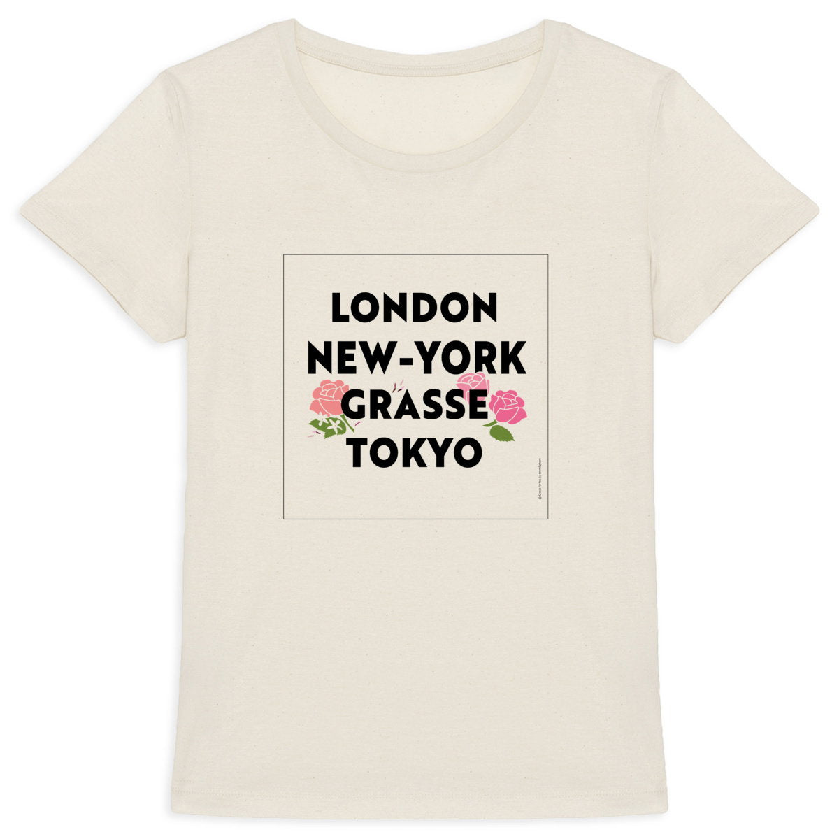 T-shirt Femme Epais London Grasse fleuri - face_0