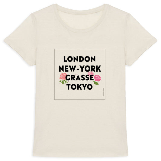 T-shirt Femme Epais London Grasse fleuri - face_0