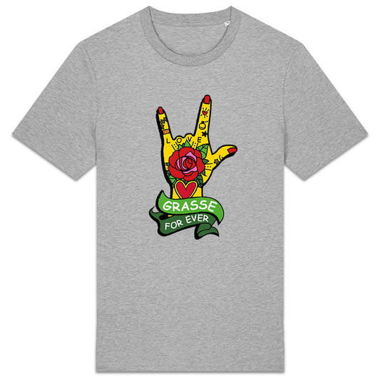 T-shirt Unisexe épais Main Grasse for ever - face_0