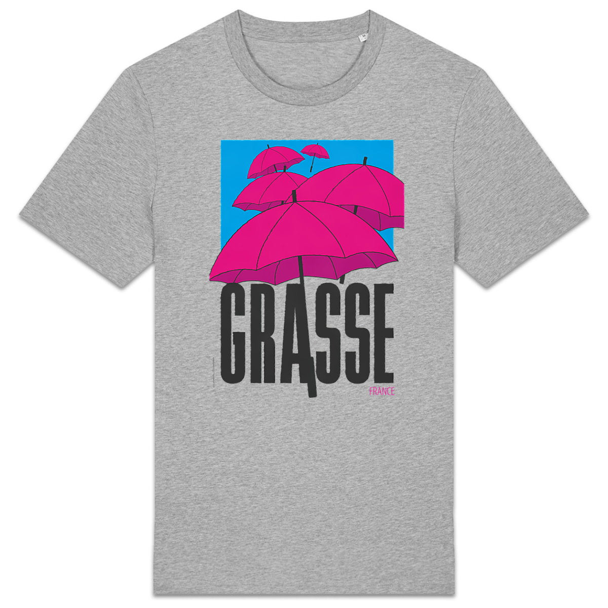 T-shirt Unisexe épais Grasse Parapluie - face_0