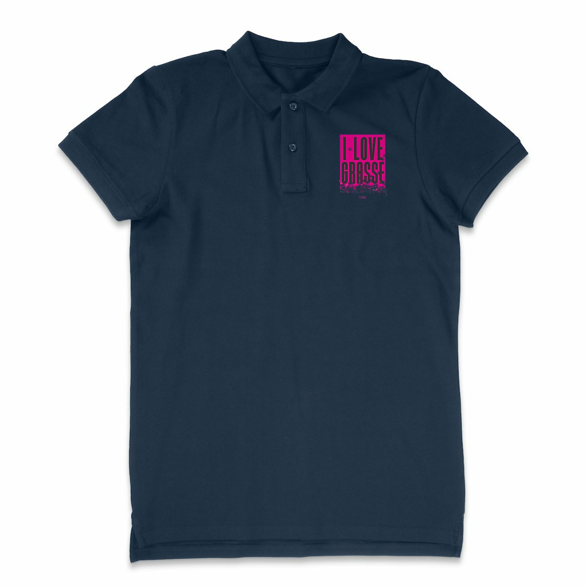 Polo Léger Homme I love Grasse - face_1