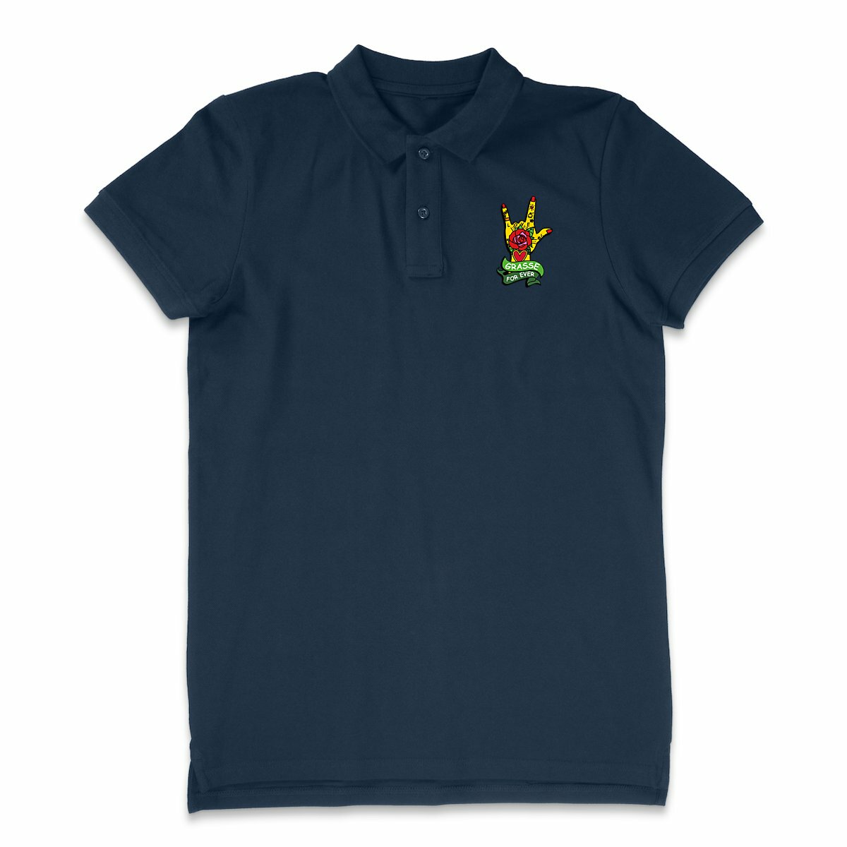 Polo Léger Homme Main Grasse for ever - face_1