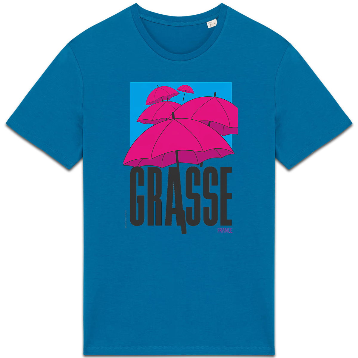 T-shirt Unisexe épais Grasse Parapluie - face_1