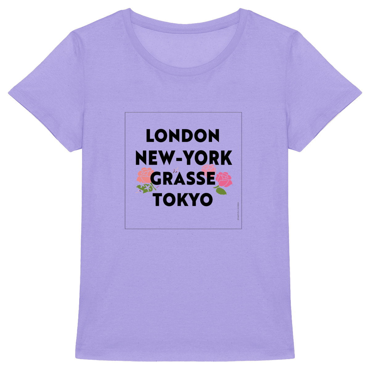 T-shirt Femme Epais London Grasse fleuri - face_1